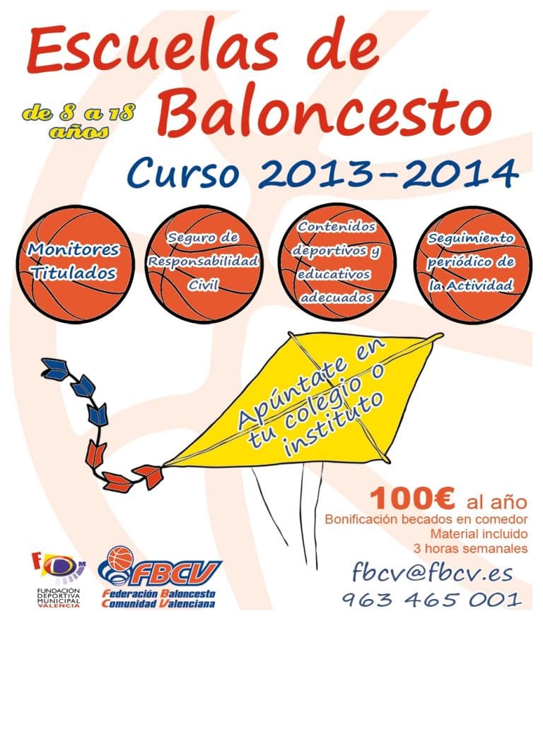 Solicita tu Escuela Deportiva de Baloncesto en Valencia