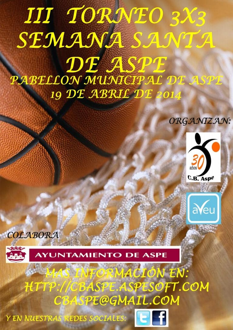III Torneo 3×3 Semana Santa Aspe